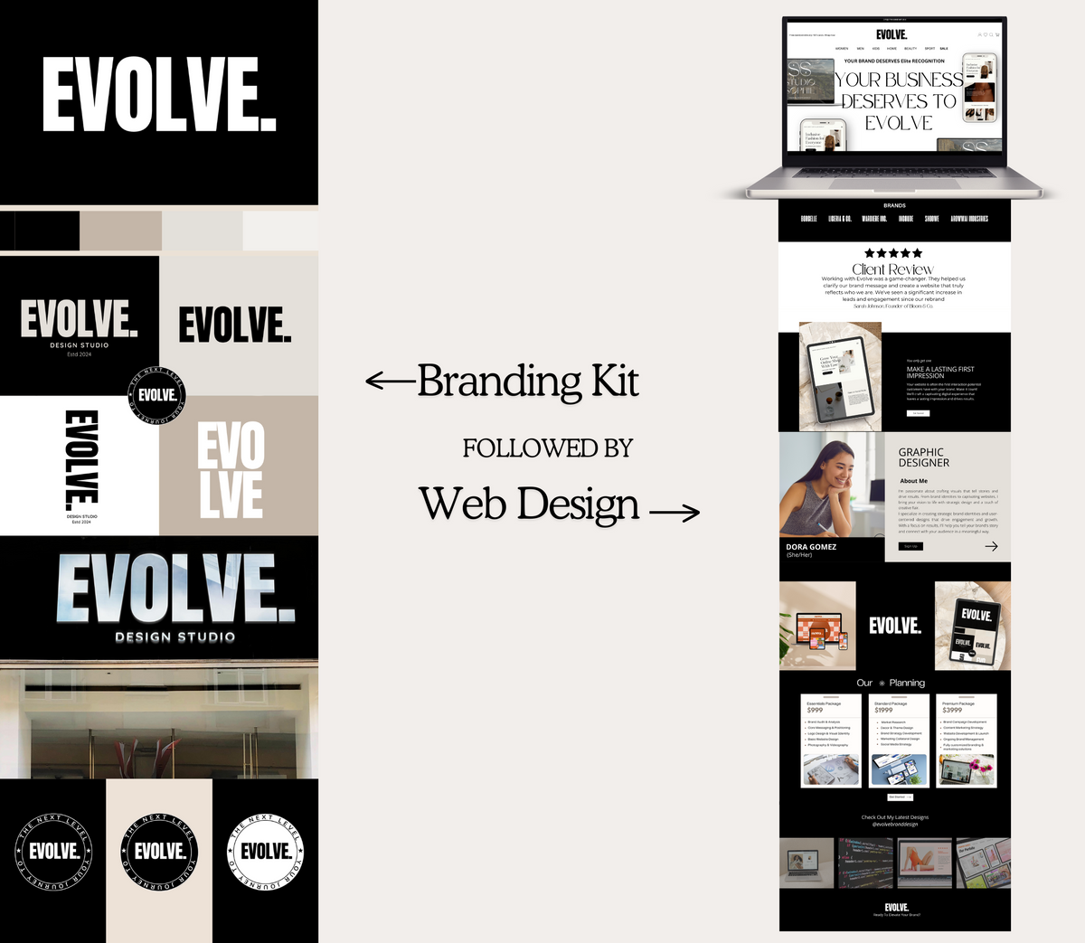 Brand and Logo + Web Design Bundle