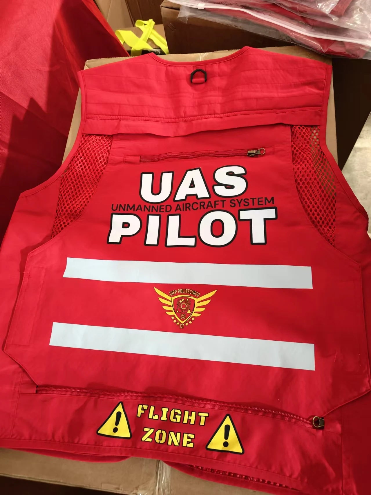 S-5XL Custom LOGO Safety Vest with Pockets and Zipper High Visibility Construction Vest Workwear