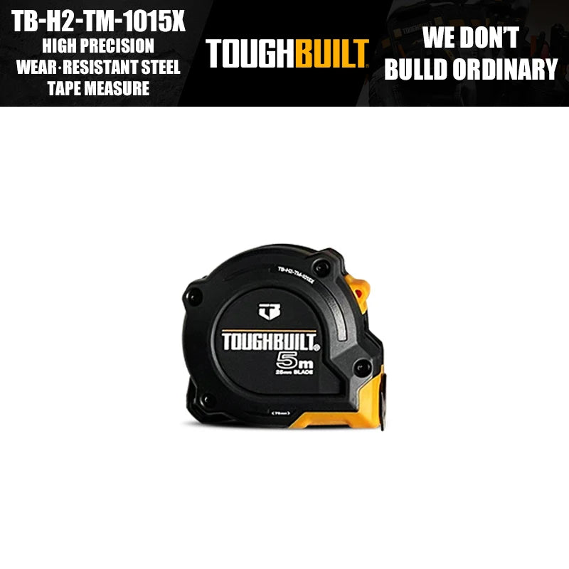 ToughBuilt TB-H2-TM-1013X TB-H2-TM-1015X TB-H2-TM-1018X TB-H2-TM-10110X Metric High Precision Wear Resistant Steel Tape Measure