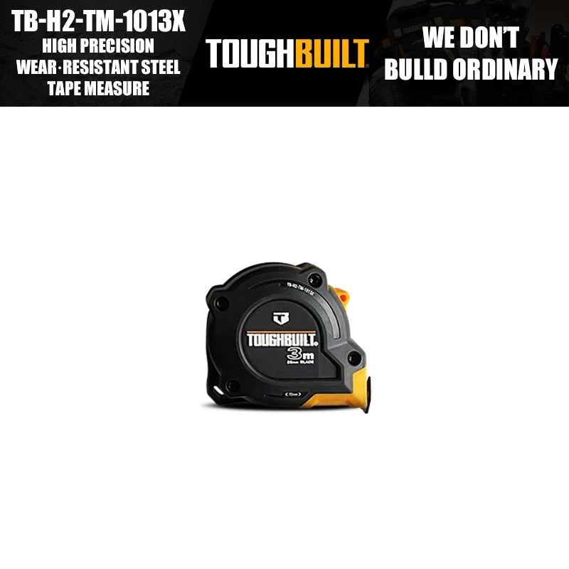 ToughBuilt TB-H2-TM-1013X TB-H2-TM-1015X TB-H2-TM-1018X TB-H2-TM-10110X Metric High Precision Wear Resistant Steel Tape Measure