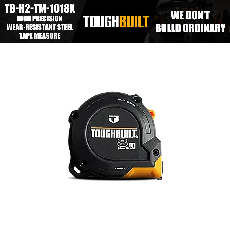 ToughBuilt TB-H2-TM-1013X TB-H2-TM-1015X TB-H2-TM-1018X TB-H2-TM-10110X Metric High Precision Wear Resistant Steel Tape Measure