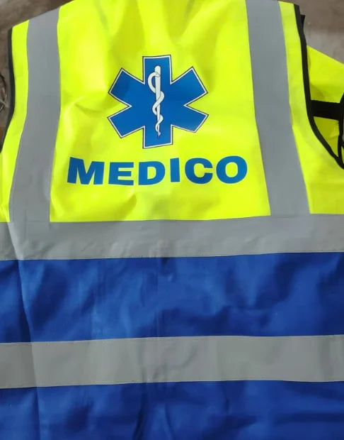 S-5XL Custom LOGO Safety Vest with Pockets and Zipper High Visibility Construction Vest Workwear